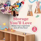 Large Stuffed Animal Storage Hammock 2 Pack | Holds 12 lbs | Corner Stuffed - Image 2
