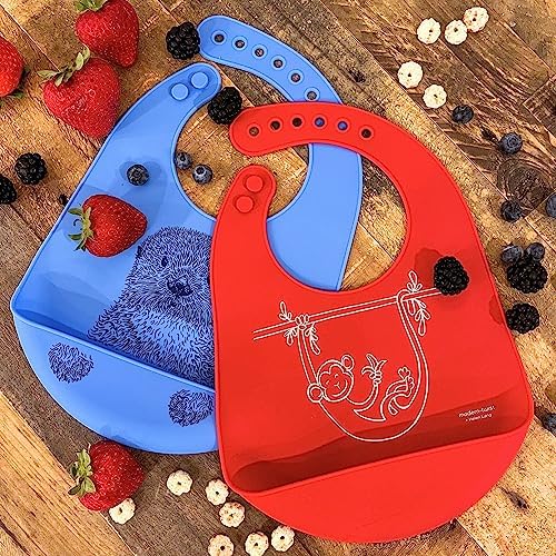 modern-twist Bucket-Bib 100% Food-Grade Silicone, Waterproof and Reusable - Image 4