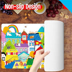 6 Pack Placemats for Kids, Non-Slip Washable Dining Mats, Reusable Cat-Themed - Image 3
