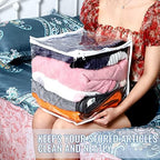 Shappy 6 Packs Clear Plastic Storage Bags - Image 4