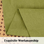FRAMICS Farmhouse Valance Curtains, Boho Cotton Linen Kitchen Valance, Fresh - Image 4