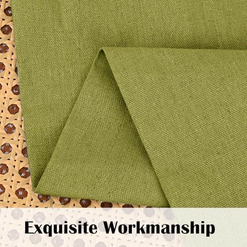 FRAMICS Farmhouse Valance Curtains, Boho Cotton Linen Kitchen Valance, Rustic - Image 6
