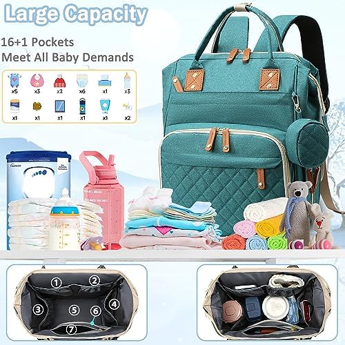 SHITIESHOU Diaper Bag Backpack Baby Bag, Baby Girl Boy Diaper Bag - Image 2