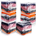 Shappy 6 Packs Clear Plastic Storage Bags by Shappy