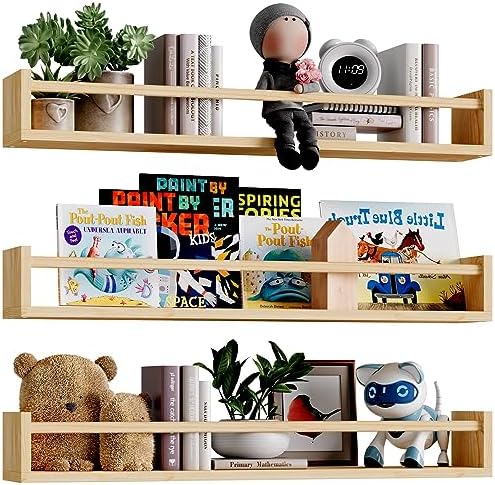 Fixwal Floating Nursery Book Shelves by Fixwal