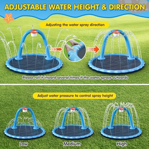 Instraella Splash Pad for Kids and Dog, Shoot Game for Backyard, Inflatable - Image 3