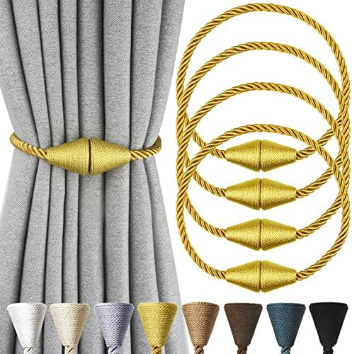 Magnetic Curtain Tiebacks Rope Decorative Holdbacks by CurtianTiebacks