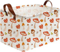 Sanjiaofeng Rectangular Kids Basket Cute Storage Bins, Mushroom Storage Basket by Sanjiaofen
