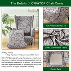 CRFATOP Wingback Chair Covers Wing Armchair Slipcovers - Image 3
