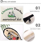 Funny Chemistry Teacher Christmas Birthday Chemistrist Makeup Storage Bag - Image 3