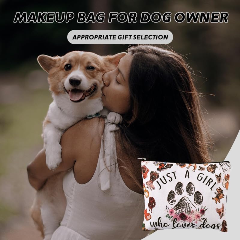 Dog Puppy Makeup Bag Jcat A Girl Who Loves Dogs Comsetics Pouch - Image 2