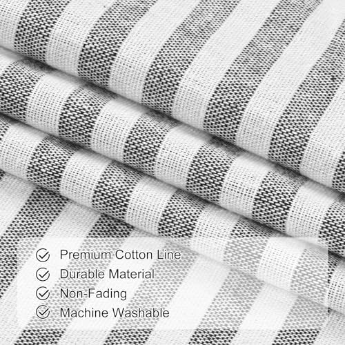 ASPMIZ Farmhouse Cotton Linen Swag Valances - Image 6