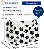 Rectangle Dog Baskets Paw Basket Cute Storage Bin Fish Box - Image 2