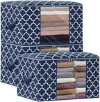 Storage Bags 100L 3Pack Clothes Organization and Storage Containers by WiseLife