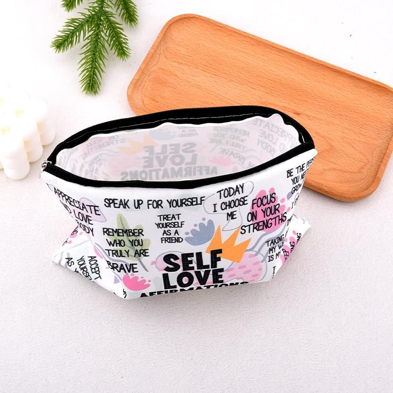 Positive Affirmations Makeup Cosmetic Bag - Image 6