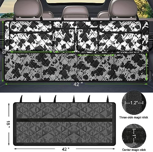 Femuar Car Trunk Organizer, Large Capacity Backseat Trunk Organizer, - Image 3