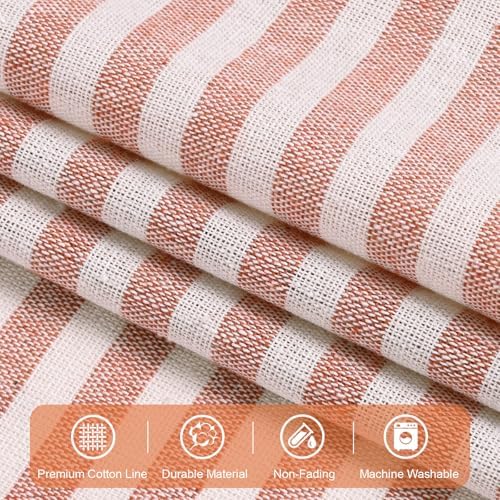 ASPMIZ Farmhouse Cotton Linen Valances - Image 6