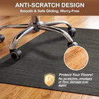 Office Chair Mat for Hardwood Floor, Heavy Duty Textilene Floor Protector for - Image 4