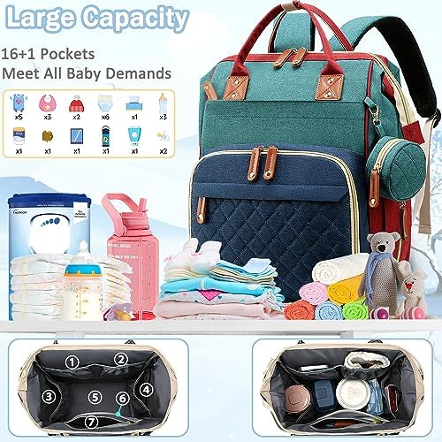 SHITIESHOU Diaper Bag Backpack Baby Bag, Baby Girl Boy Diaper Bag - Image 2