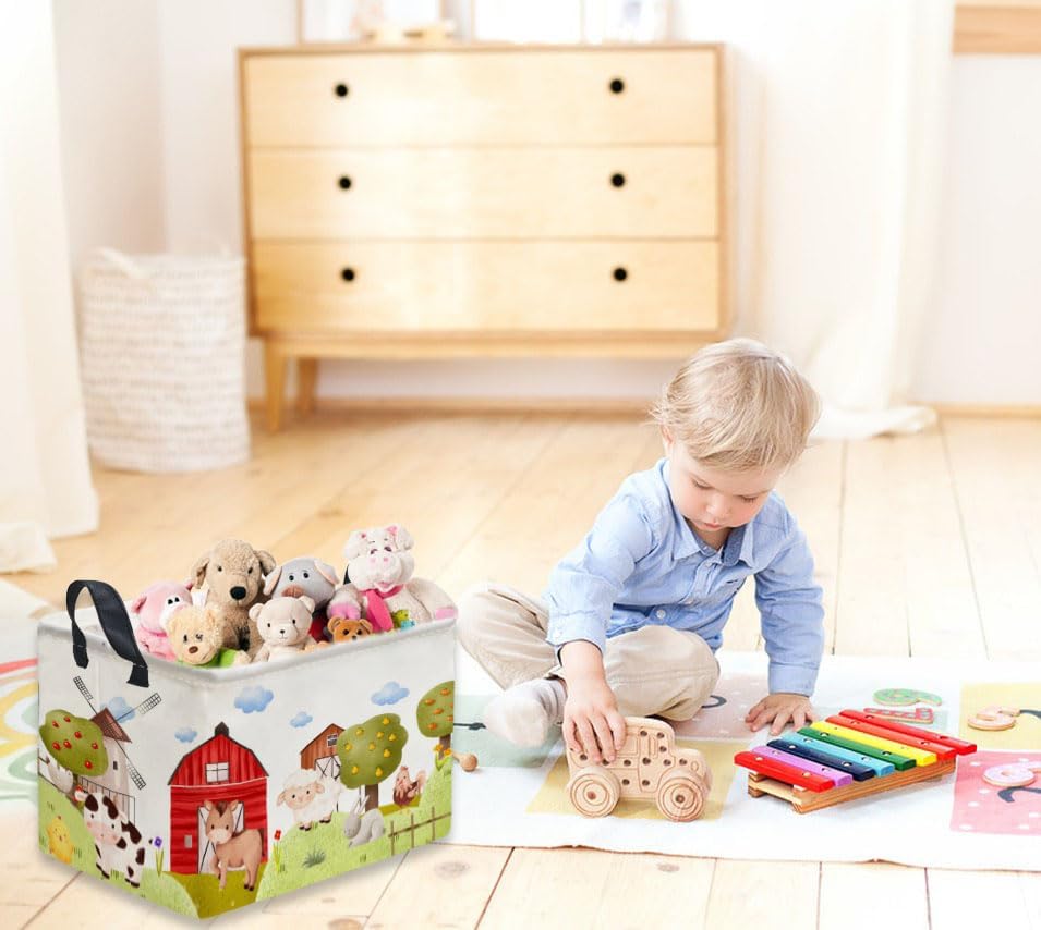 Rectangular Kids Baskets, Farm Baskets - Image 3