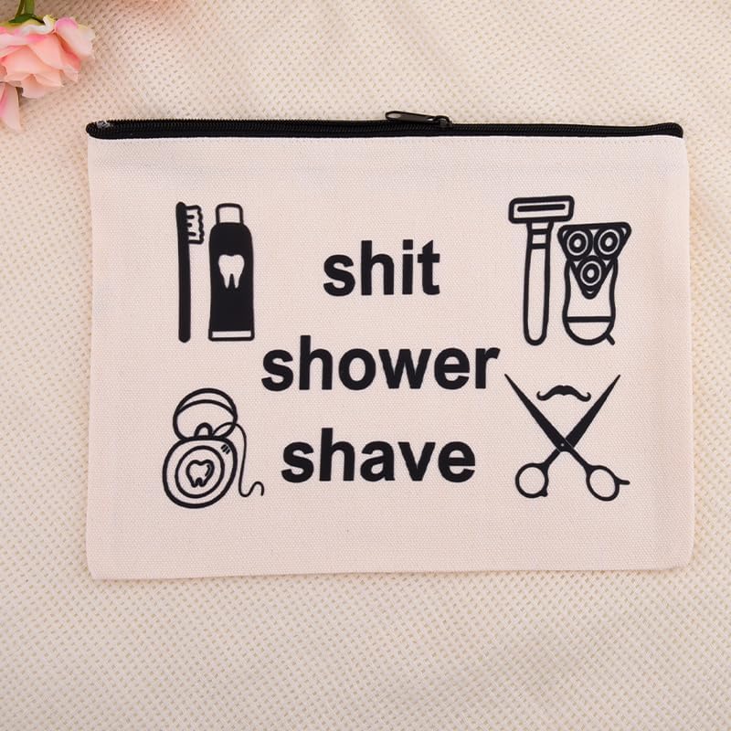 Funny Men Shaver Storage Bag for Dad Husband Father Day Gifts Zipper Makeup - Image 6