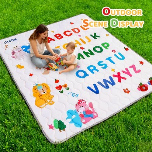 RONGFA Baby Play Mat for Floor, Playpen Mat for Toddlers Infant Kids, Machine - Image 5