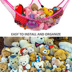 Toy Hammock, Stuffed Animals Hammock, Jumbo Toy Storage Net 83" Wall Sling - Image 5