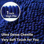 Bathroom Rugs Chenille 3-Piece Extra Soft and Absorbent Shag Bathroom Rugs - Image 5