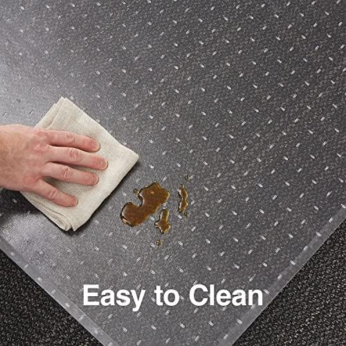 Staples Carpet Chair Mat, 45x53 Inch, Medium-Pile, Model 28592 - Image 4