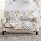 Great Bay Home Reversible Floral Patchwork Loveseat Furniture Protector by GreatBayHome
