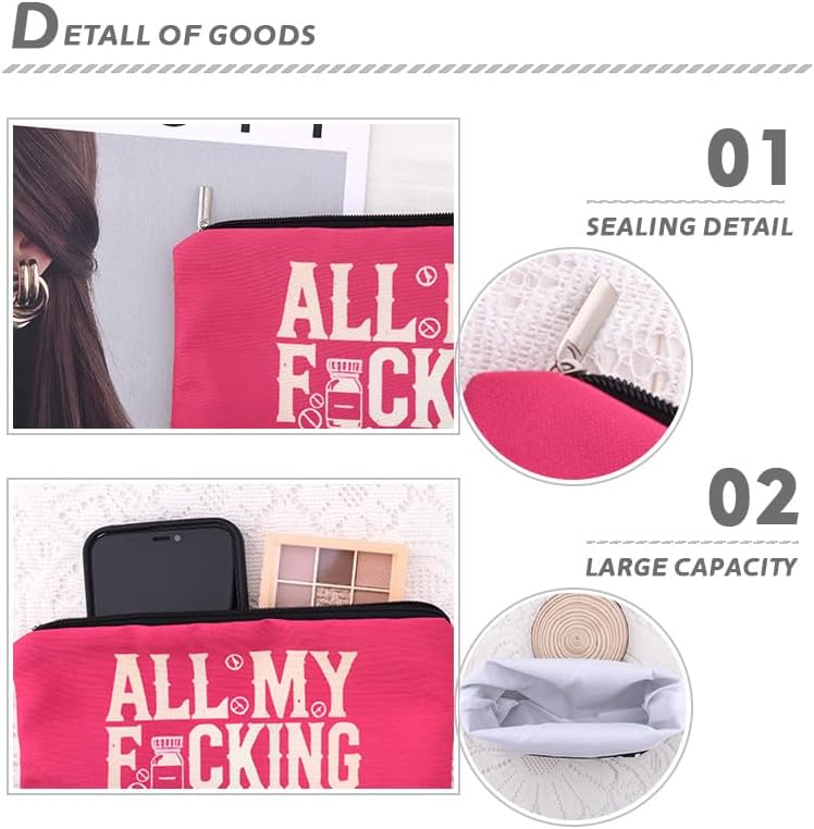 All My Meds Makeup Bag Med Pouch Bag - Image 4