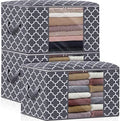 WISELIFE Storage Bags, Large Blanket Clothes Organization and Storage Containers by WiseLife