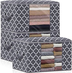 WISELIFE Storage Bags, Large Blanket Clothes Organization and Storage Containers by WiseLife