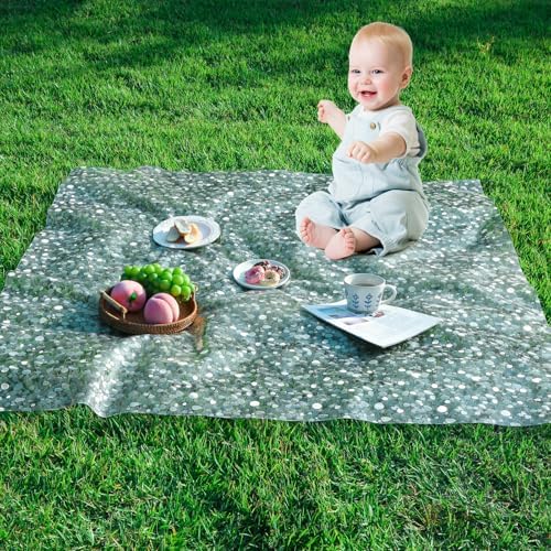 Plastic Splat Mat for Baby, Easy Cleaning Vinyl Floor Mat for Eating Messes - Image 5