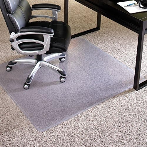 ES Robbins Extra High Pile Carpet ChairMat, Square 72"x72" Straight Edge by ESRobbins