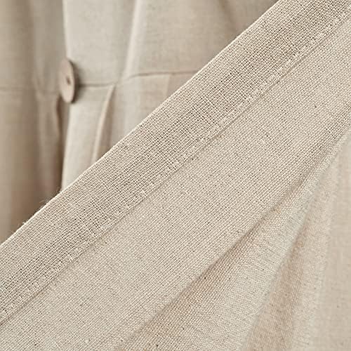 Lush Decor Linen Button Farmhouse Valance, Dark Linen - Image 5