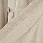 Lush Decor Linen Button Farmhouse Valance, Dark Linen - Image 5