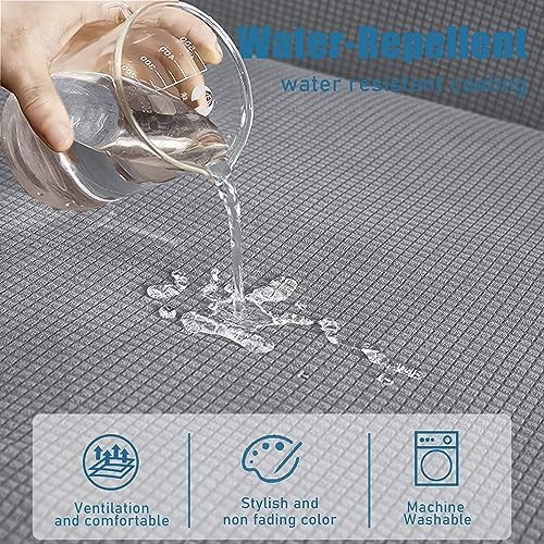 Water-Resistant Spandex Couch Cushion Covers, Stretch Sofa Settee Slipcover - Image 4