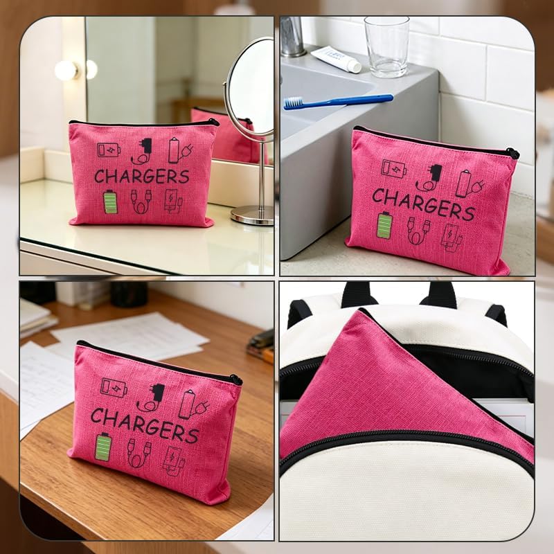 Chargers Electronic Accessories Storage Bag Travel Tech Organizer Pouch - Image 4