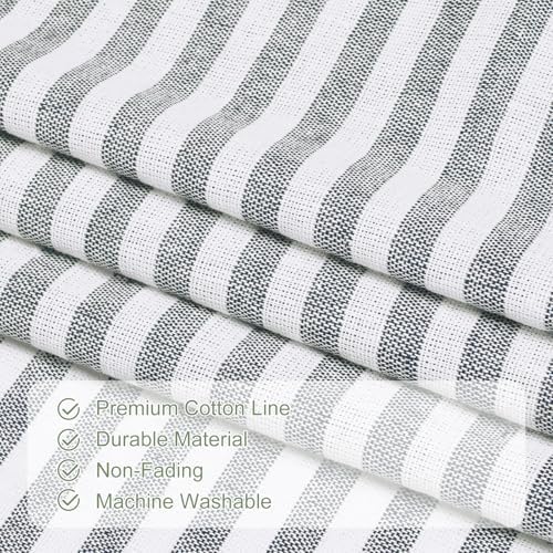 ASPMIZ Farmhouse Kitchen Curtains 24 Inch Length, 2 Panels - Image 4