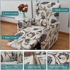 NILUOH Stretch Recliner Covers 4 Piece, Non-Slip Lazy Boy Chair Covers - Image 3