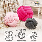Uvvyui Knot Pillow Ball, Soft Home Decorative Pillows, Round Throw Pillow - Image 4