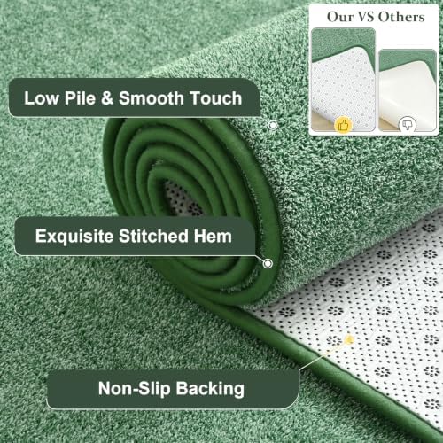 Keeko 5x8 Area Rugs for Living Room, Soft Washable Memory Foam Bedroom Rug - Image 3