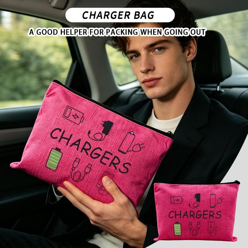 Chargers Electronic Accessories Storage Bag Travel Tech Organizer Pouch - Image 5