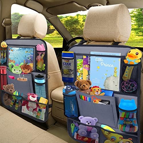 Backseat Car Organizer w/ 10 Storage Pockets 11" Tablet Holder - Image 4