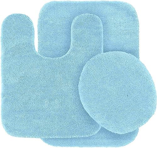 #6 Bath Mat, Contour Mat, and Lid Cover, by Unknown