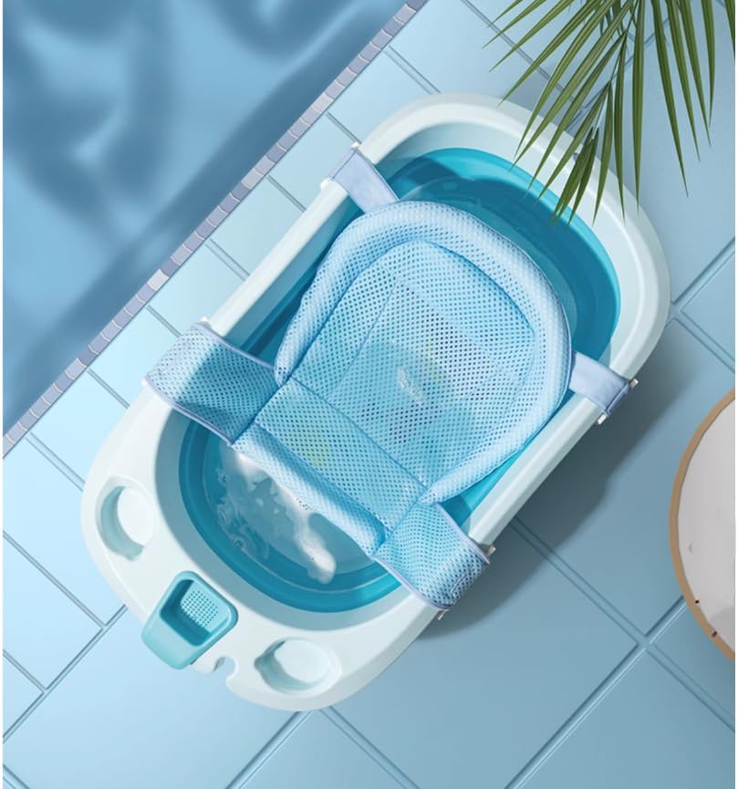 Baby Bath Seat Support Net Infant Bathtub Mesh Cushion Newborn Baby Shower Lie by Unknown