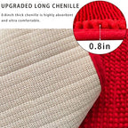 Chenille Bath Mat Microfiber Floor Mat Baby Bath Mat - Image 5