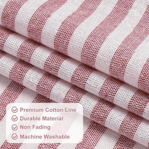 ASPMIZ Farmhouse Valances for Windows, Cotton Linen Kitchen Curtains Valances - Image 6