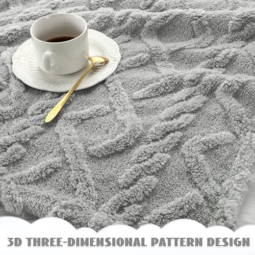 VitalCozy 4 Pcs Fleece Baby Blankets 3D Plush Soft Newborn - Image 3